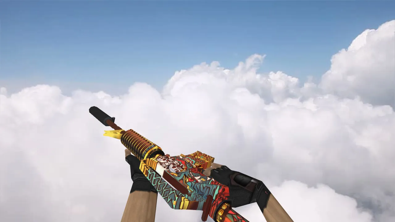 Скачать Модель M4A1 Calamity v_model для CS 1.6: звуки, осмотр, текстуры и анимация - Скриншот