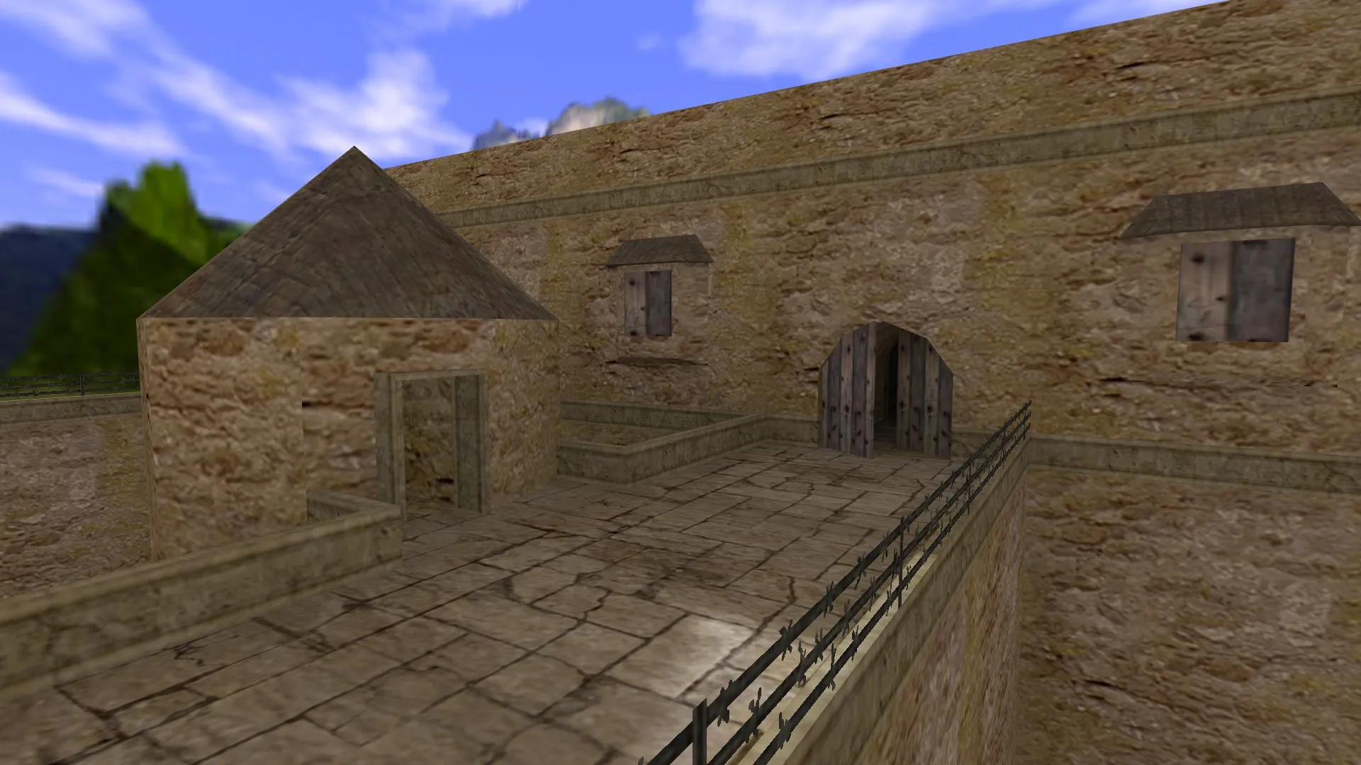 Карта de_nmcastle для CS 1.6: Тактические возможности и особенности — скриншот 6