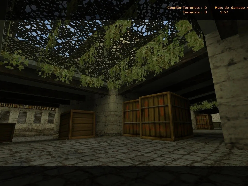 Скачать Карта de_damage_village для CS 1.6: тактика, баланс сторон, .nav для ботов и оптимизация wpoly/epoly - Скриншот