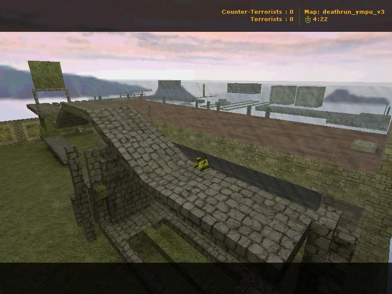 Скачать deathrun_ympu_v3 — карта Deathrun для CS 1.6: ловушки, раунды, точки за T и CT, .nav и оптимизация - Скриншот