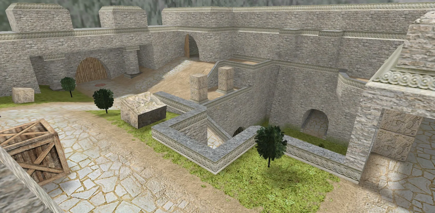 Скачать de_aztec23_beta2 — DE карта для CS 1.6: точки, .nav, баланс сторон, оптимизация wpoly/epoly - Скриншот