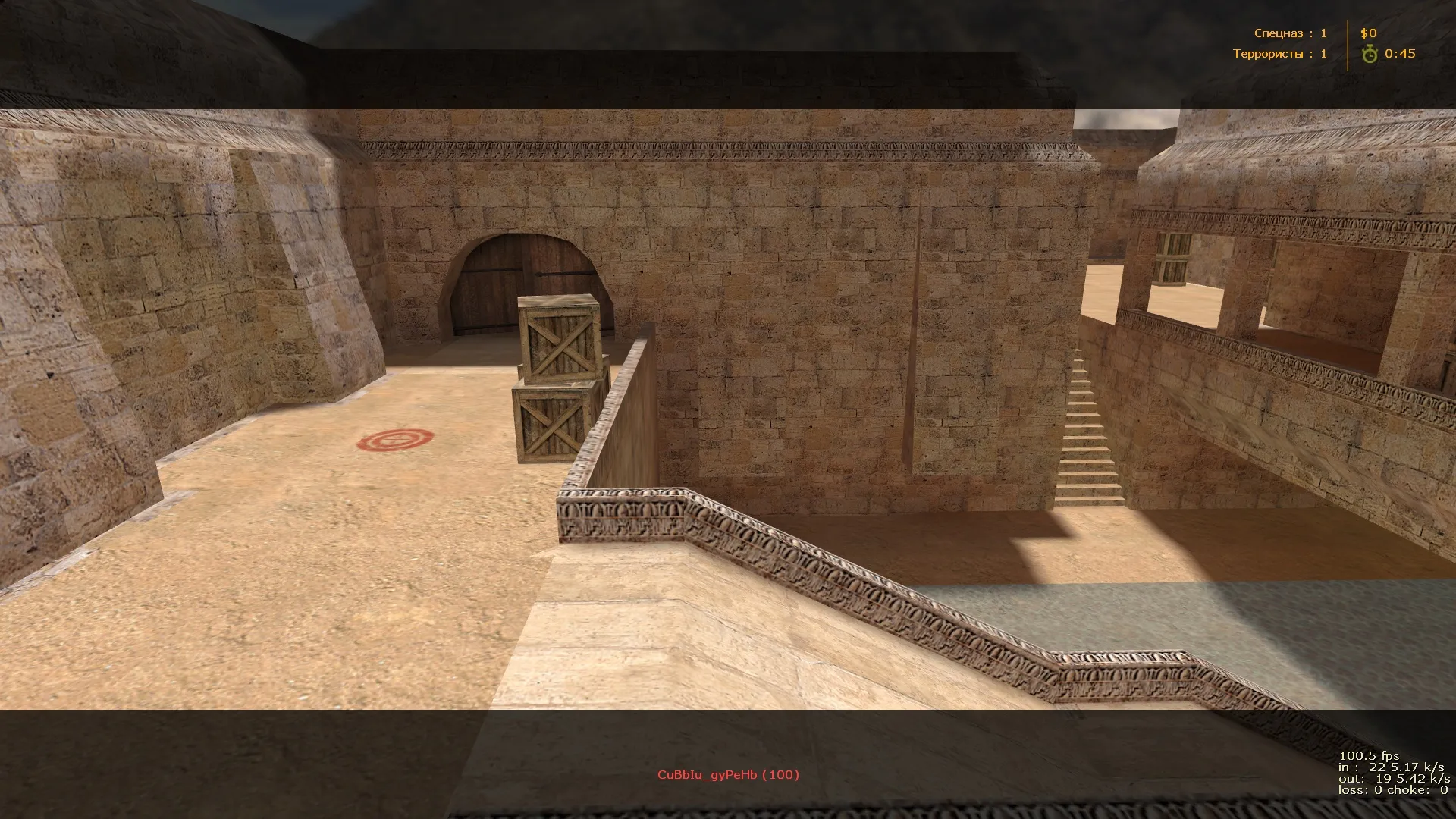 de_dus2tec — DE карта для CS 1.6: ацтек + dust2 план, точки для Т/КТ, .nav и оптимизация — скриншот 9