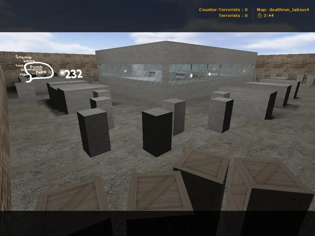 Скачать deathrun_laikiux4 для CS 1.6: тактика за CT и T, точки, .nav, оптимизация wpoly/epoly - Скриншот