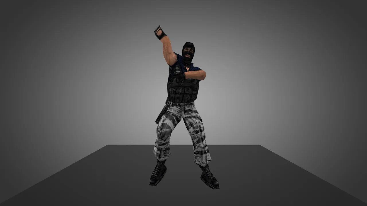 Скачать Модель «Terror Gangnam Style» для CS 1.6 - Уникальный скин для игроков - Скриншот