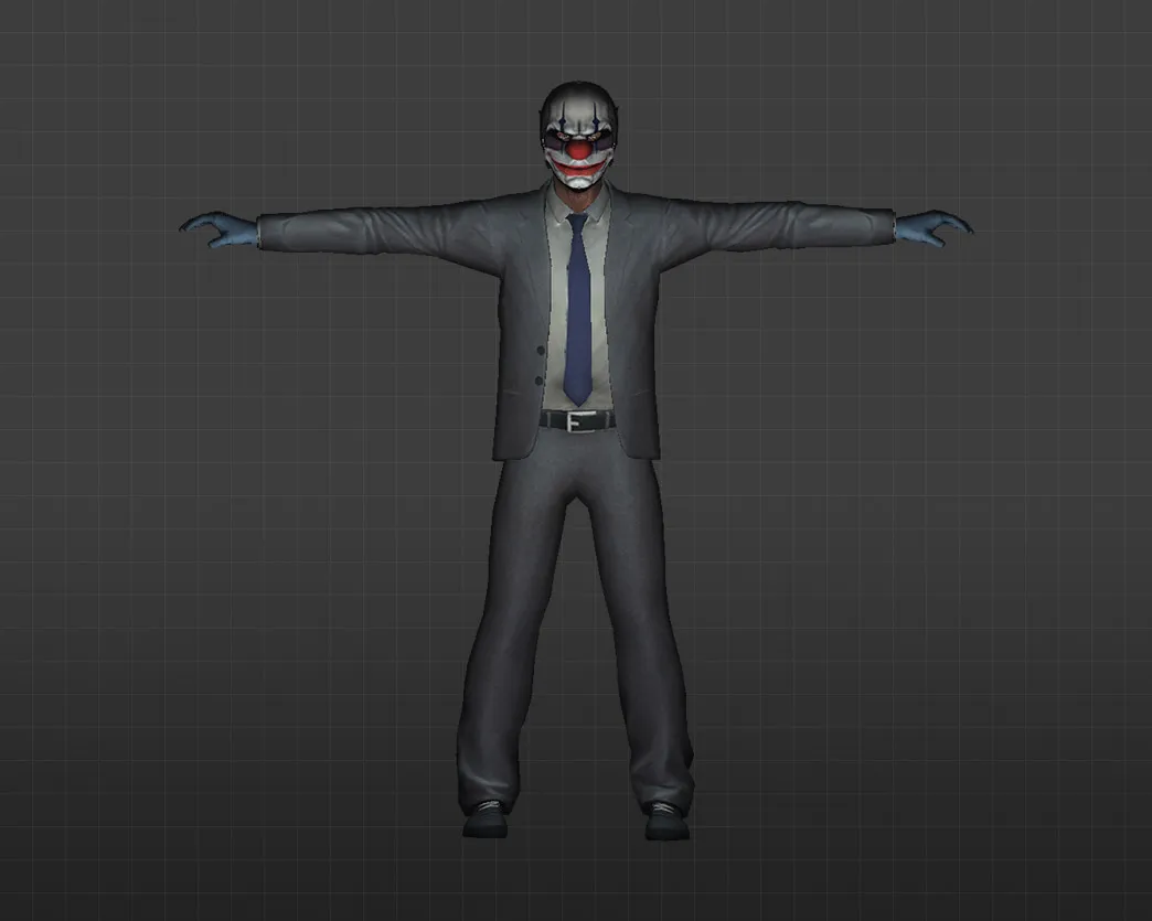 Скачать Модель «Грабители PayDay» для CS 1.6 - Уникальный скин для вашей игры - Скриншот