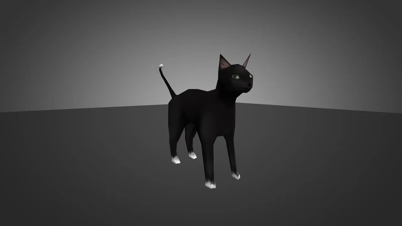Скачать Модель «Black Cat for Chicken» для CS 1.6 - Уникальный скин для вашего игрового опыта - Скриншот