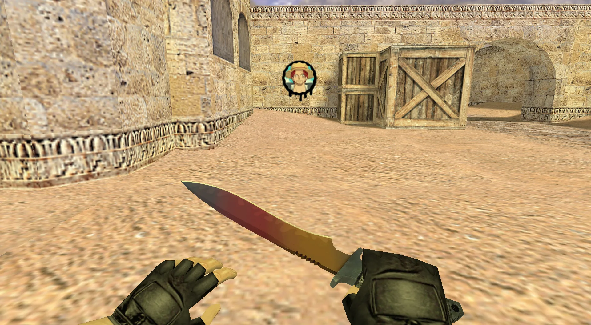 Скачать Граффити «Шанкс» для CS 1.6 - Аниме Граффити для вашего игрового опыта - Скриншот