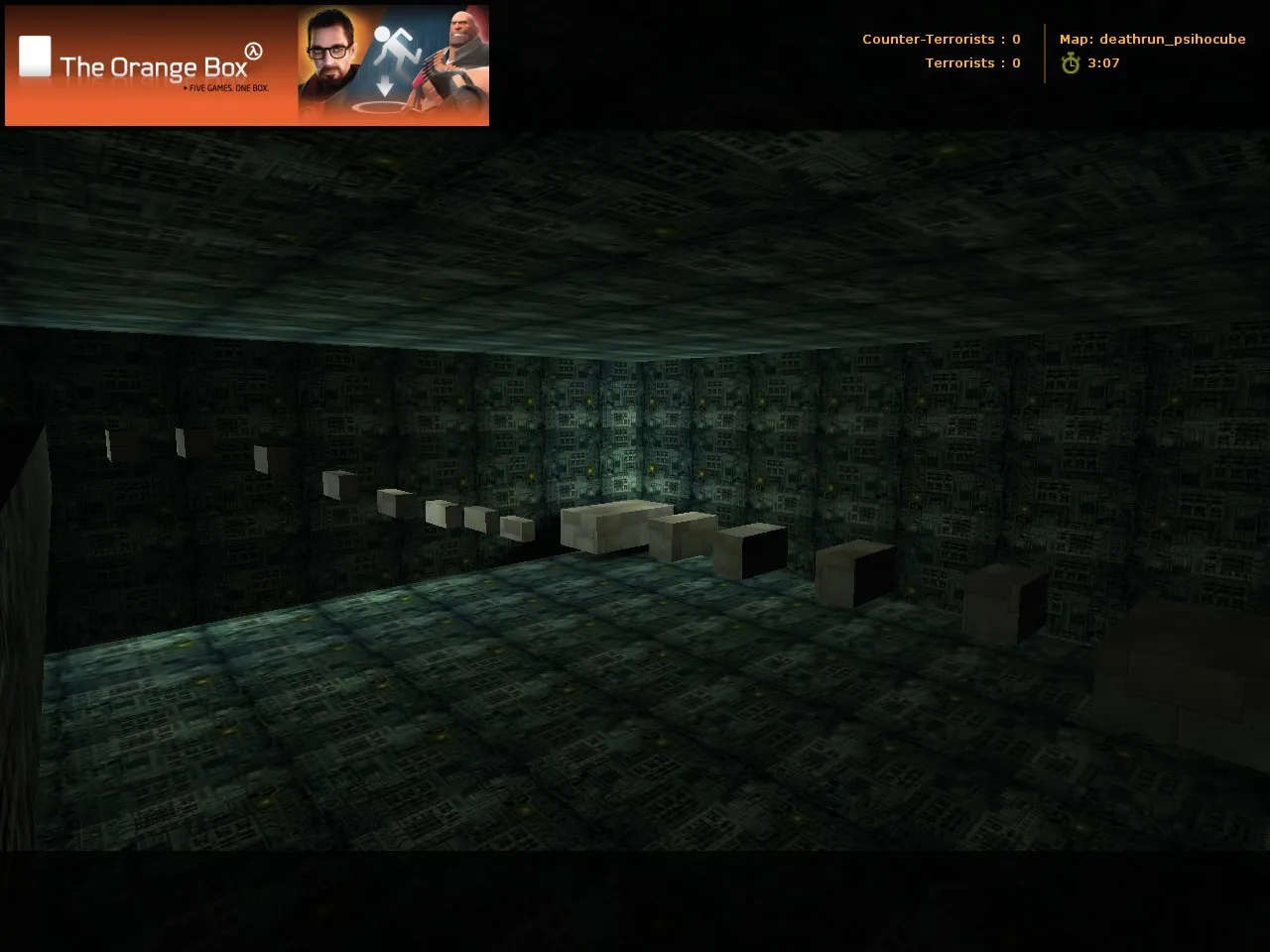 Скачать deathrun_psihocube для CS 1.6: deathrun карта, точки, раунды и настройка под ботов - Скриншот