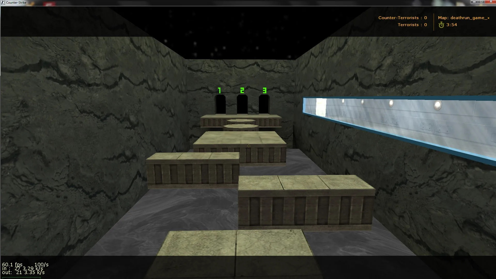 deathrun_game_x для CS 1.6: карта deathrun, точки, боты и оптимизация (wpoly/epoly), .nav и баланс сторон — скриншот 4