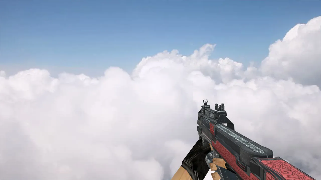 Скачать Модель P90 Bark Beetle Red для CS 1.6 - Оружие с уникальным стилем - Скриншот
