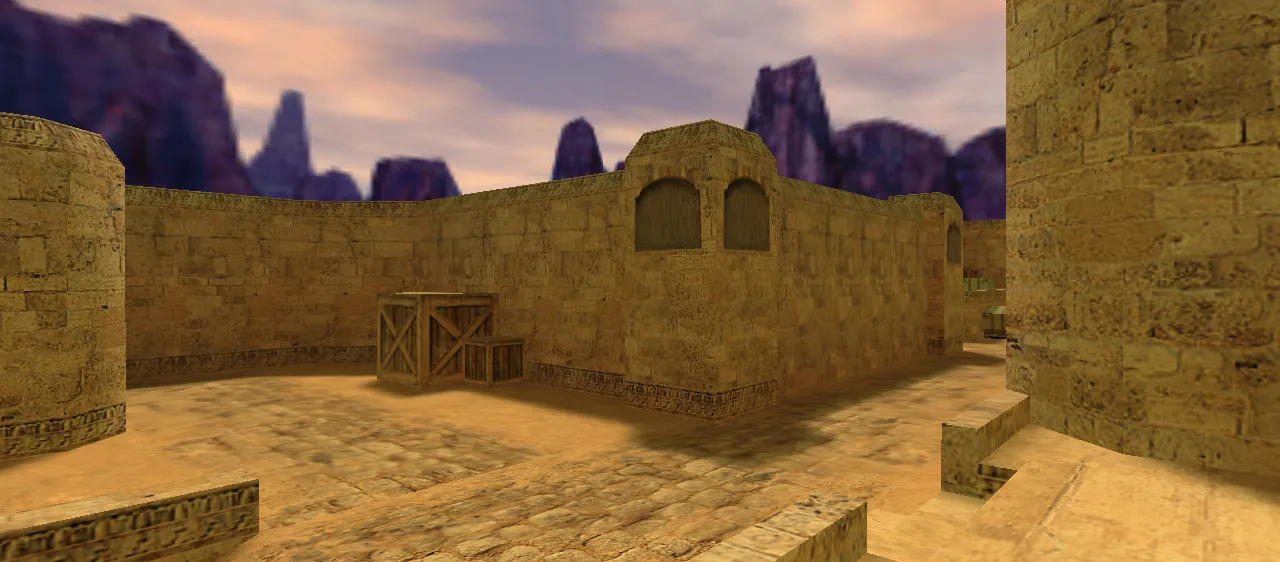Скачать de_dust2_dawn для CS 1.6: тактика, точки, оптимизация и запуск карты - Скриншот