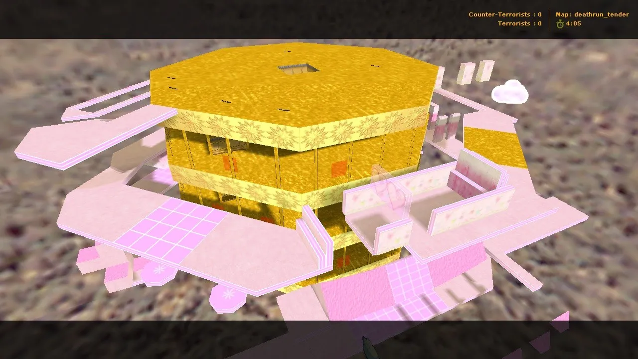 Скачать deathrun_tender для CS 1.6: тактика, точки, .nav для ботов и оптимизация карты - Скриншот