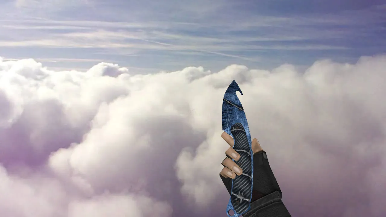 Скачать Модель ножа Gut Knife Vibranium v_ для CS 1.6: звуки, анимация осмотра, текстуры, настройка и установка - Скриншот