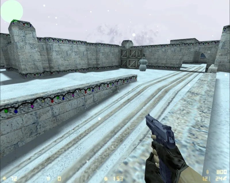 Скачать Карта de_xmas_dust для CS 1.6 - Сражения на зимних просторах - Скриншот