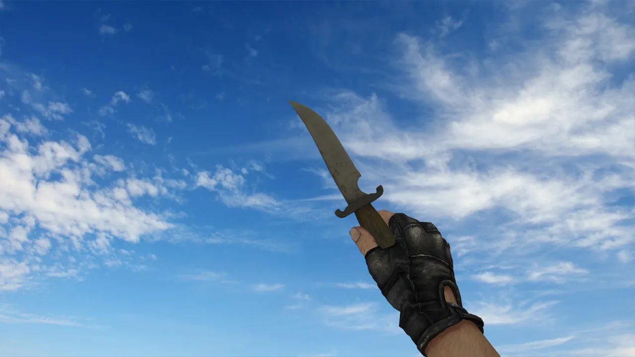 Модель ножа Default CSGO Terrorist Knife для CS 1.6: v_ и p_ модели, звуки, анимация осмотра и текстуры — скриншот 2