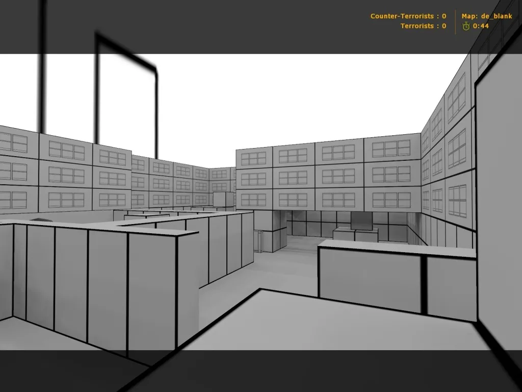 Карта de_blank для CS 1.6: точки, баланс сторон, оптимизация и .nav для ботов — скриншот 6