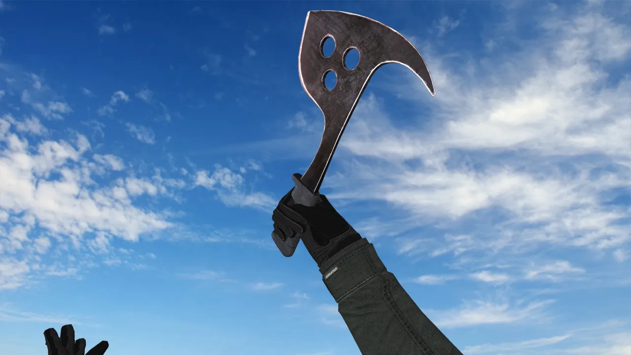 Скачать Модель ножа «Sudden Attack Axe» v нож для CS 1.6: v_ p_ w_ модели, звук, анимация осмотра, текстуры - Скриншот