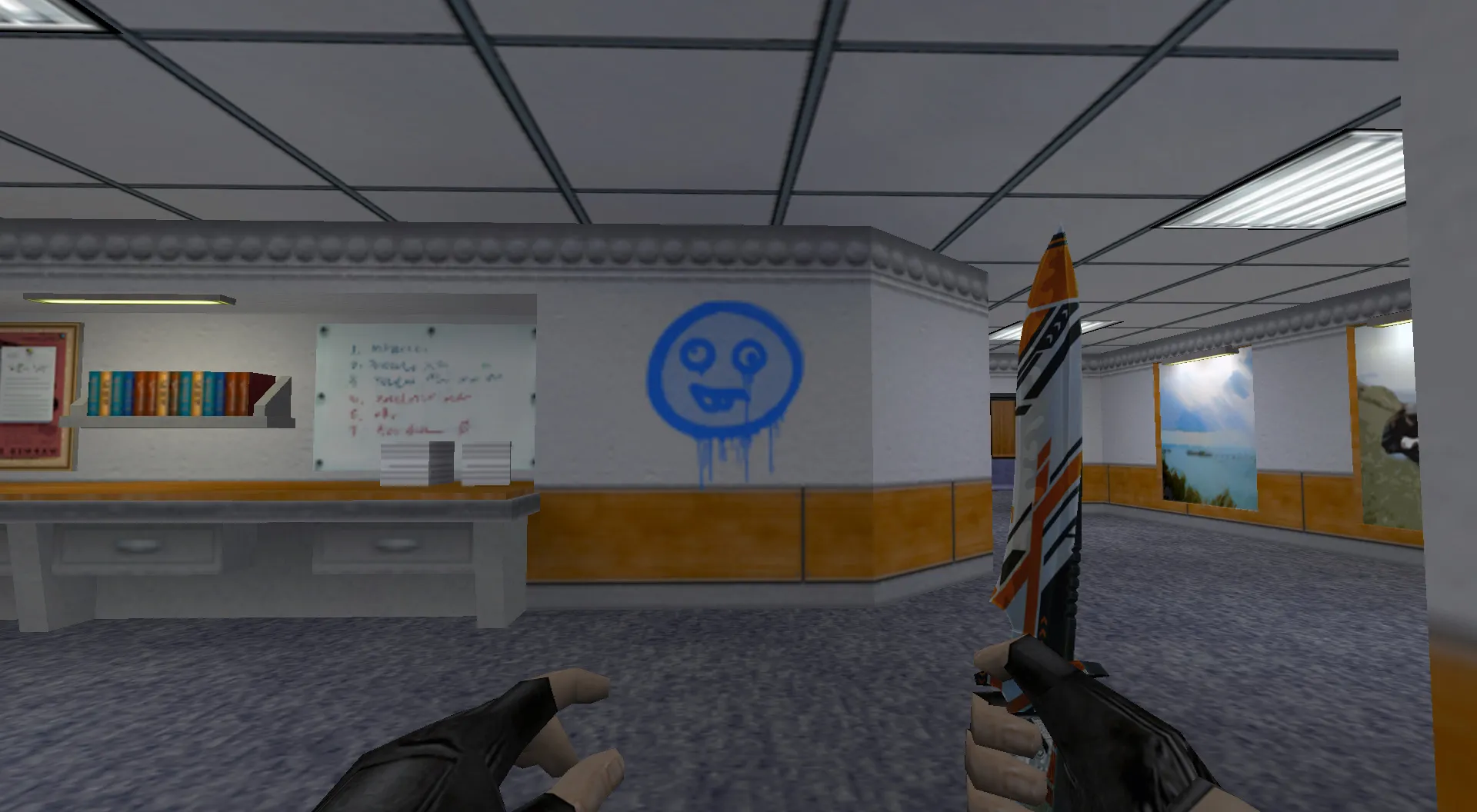 Скачать Граффити «Глупыш» для CS 1.6 — Уникальный стиль из CS:GO - Скриншот