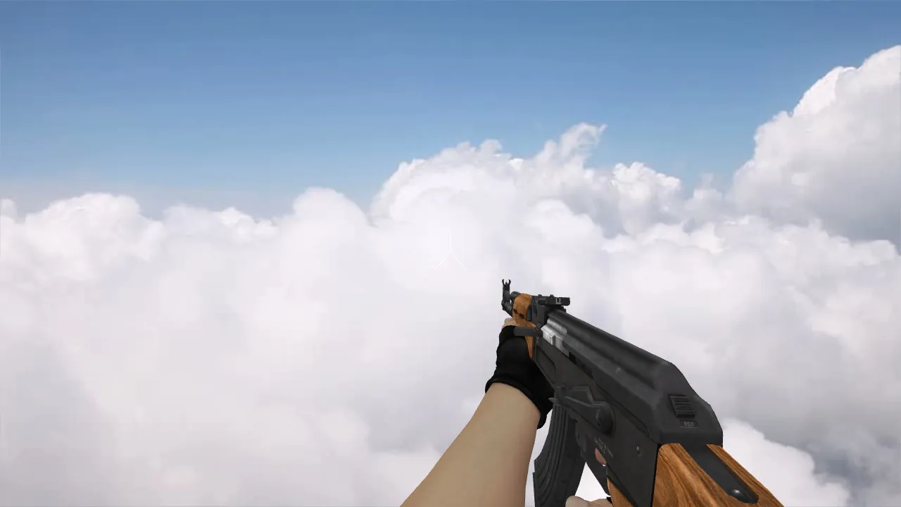 Скачать Модель «Classic-Offensive AK-47» (v_ и p_ модели) для CS 1.6: звуки, осмотр, текстуры - Скриншот