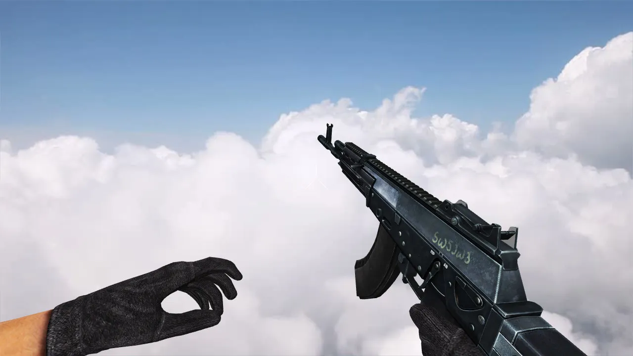 Скачать Модель «Izmash AK12» для CS 1.6: v_ и p_ модели, звуки, анимация осмотра, текстуры - Скриншот