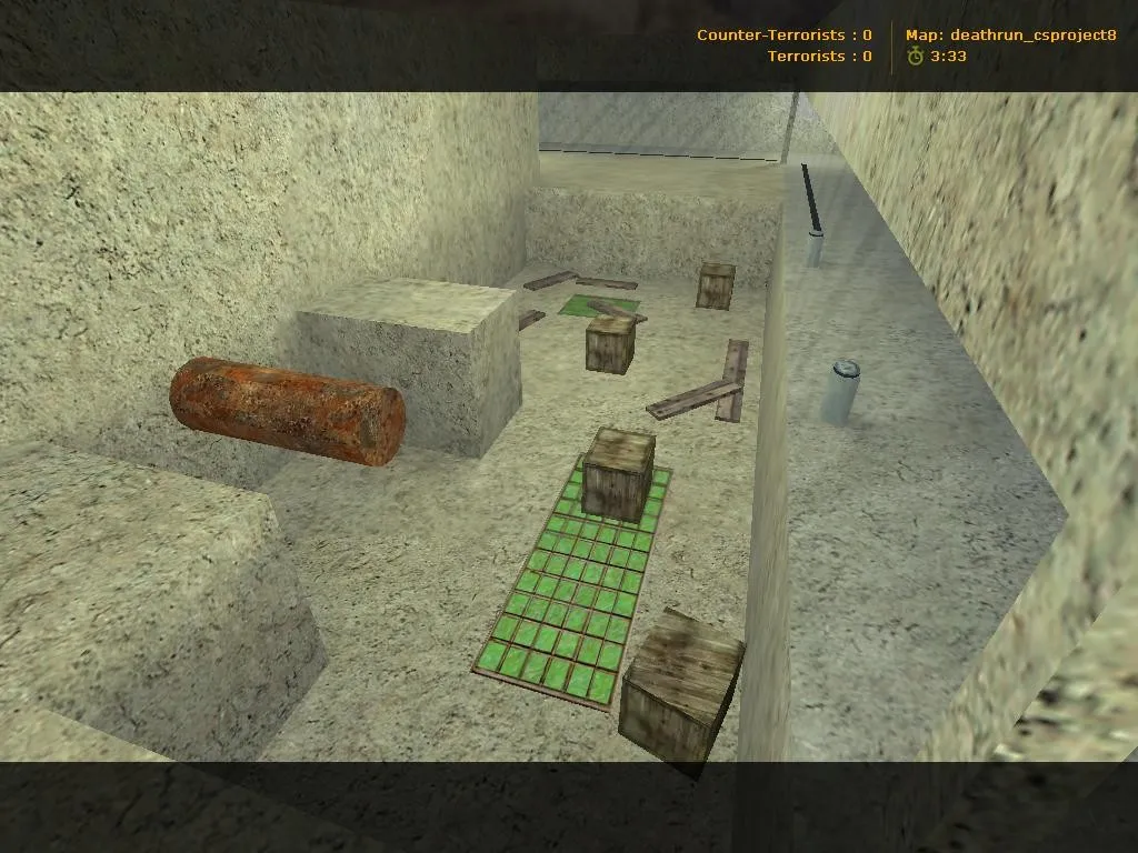 Скачать deathrun_csproject для CS 1.6: карта deathrun, точки, .nav, оптимизация wpoly/epoly - Скриншот