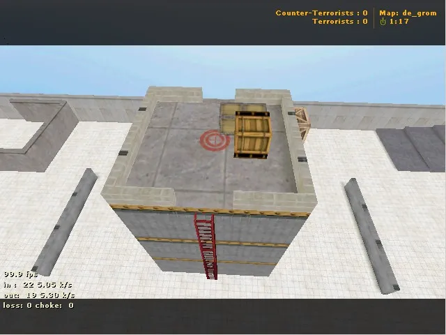 Скачать de_grom карта для CS 1.6: обзор точек, тактики за теров и за спецназ, .nav для ботов и оптимизация - Скриншот