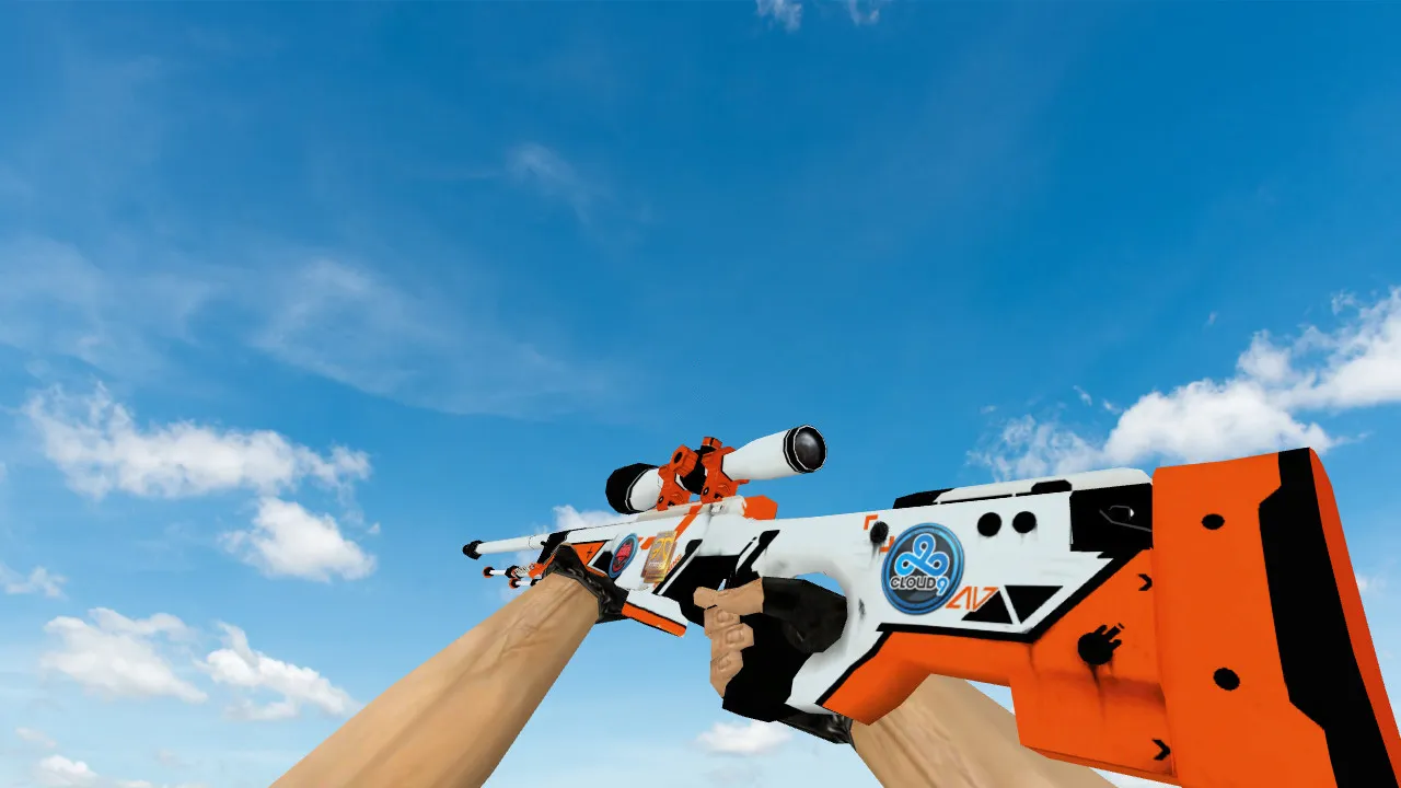 Скачать Модель AWP «Азимов» с наклейками для CS 1.6 - Скриншот