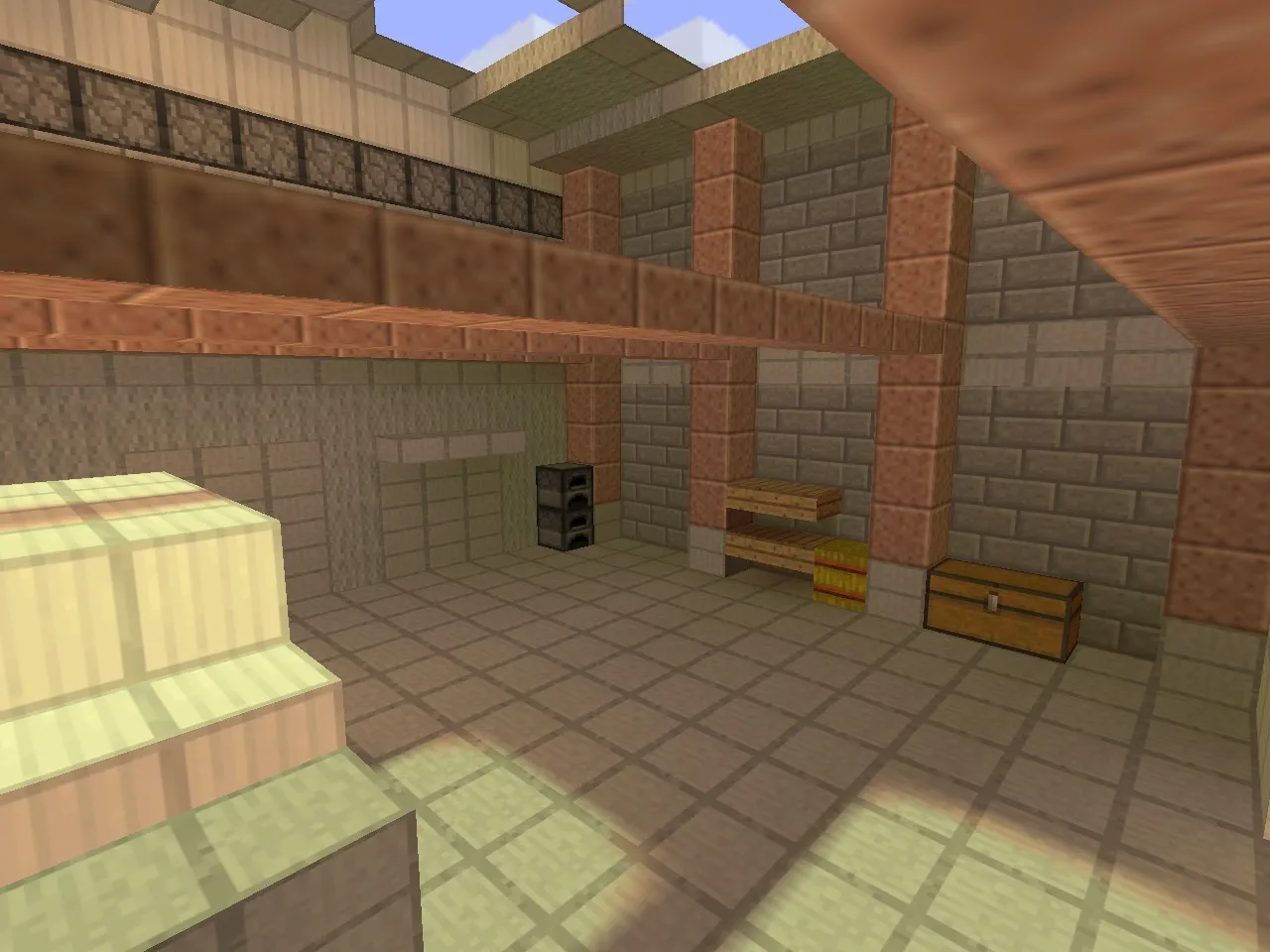 Карта de_cache_minecraft для CS 1.6: планировка, тактика Т/КТ, .nav для ботов, оптимизация — скриншот 3