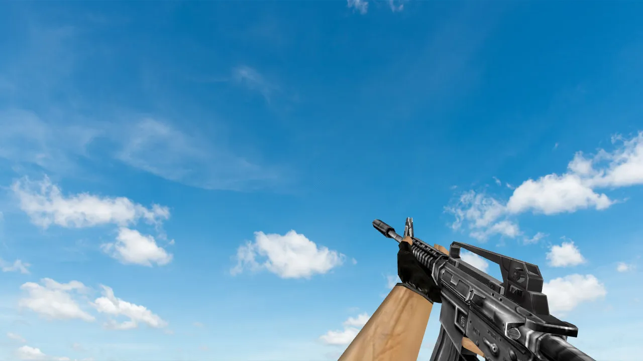 Пак моделей оружия «Default Weapons Chromed» для CS 1.6: v_, p_, w_ модели, звуки, анимация осмотра и текстуры — скриншот 16