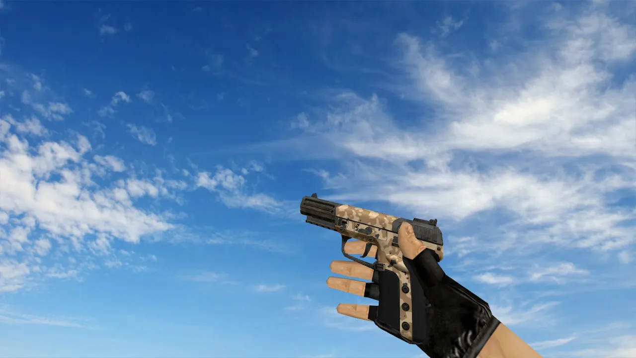 Скачать Модель Five Seven 'Пустынный камуфляж' для CS 1.6 - Скриншот