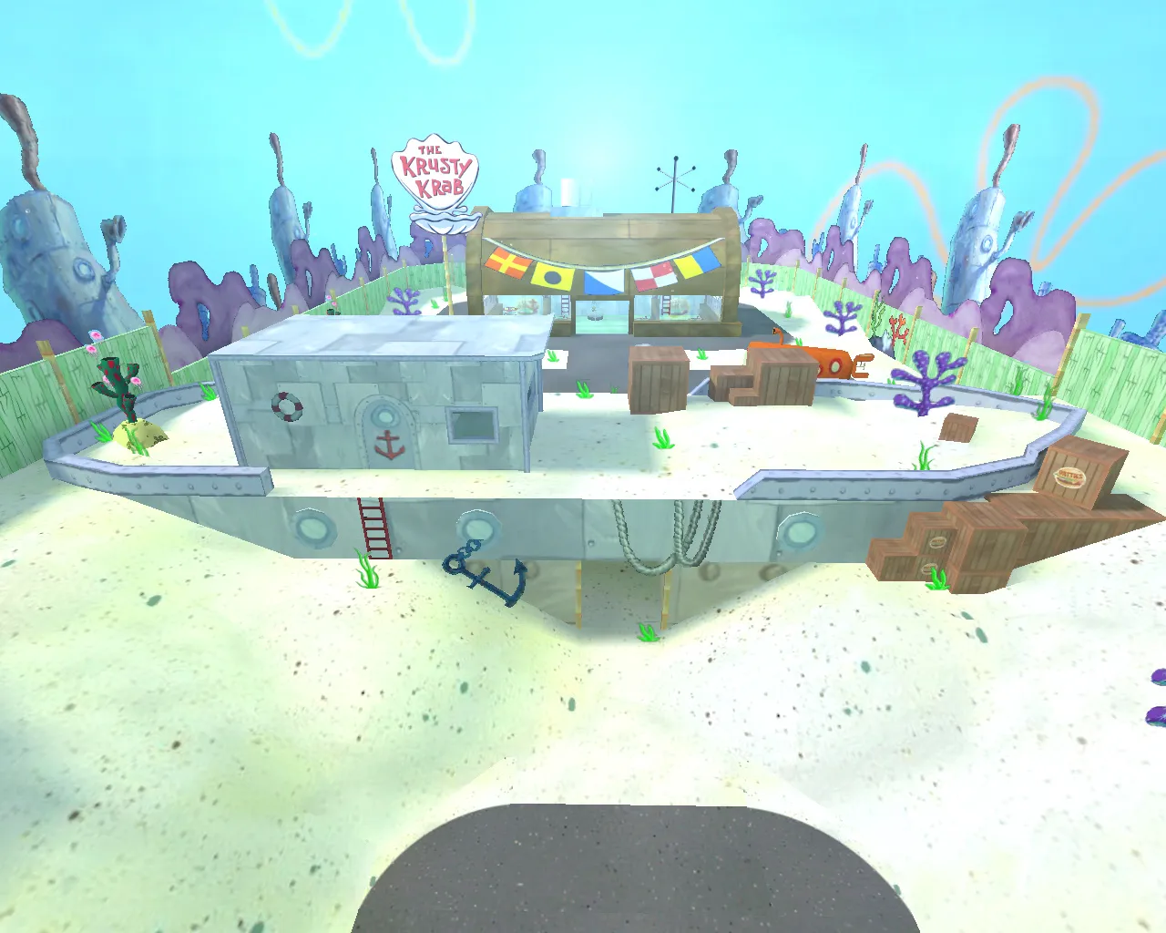 Скачать Карта cs_krustykrab для CS 1.6: тактические точки, баланс сторон, оптимизация и .nav для ботов - Скриншот