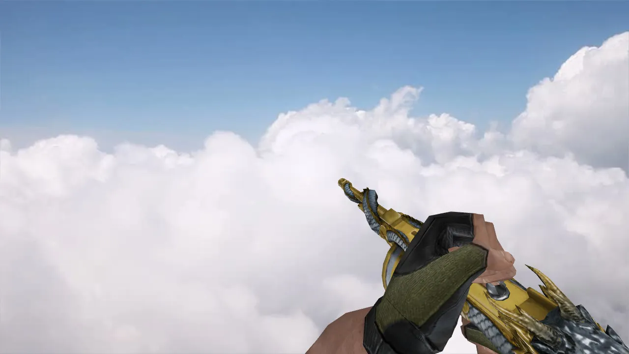 Скачать Модель UMP-45 Thompson-Infernal Dragon Dragon Noble Gold для CS 1.6 - Скриншот