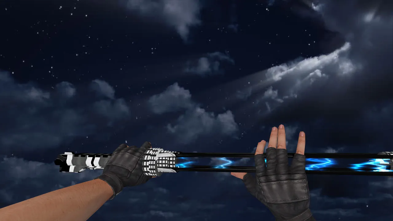 Energy Plasma Sword v_knife модель для CS 1.6: звуки, анимация осмотра, качество текстур и настройка — скриншот 2