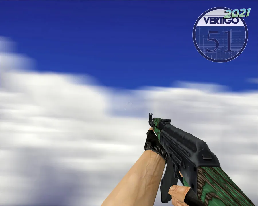 Скачать AK-47 | Зелёный глянец для CS 1.6 - Модели оружия - Скриншот