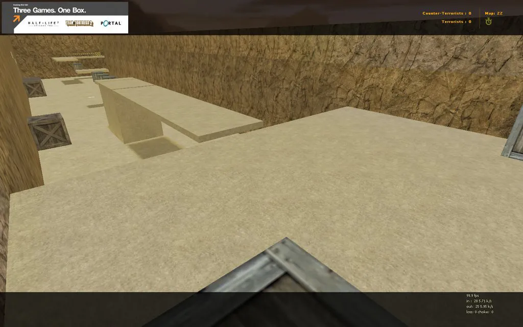 Скачать deathrun_rock_v3 для CS 1.6: карта deathrun, баланс сторон, точки и .nav для ботов - Скриншот