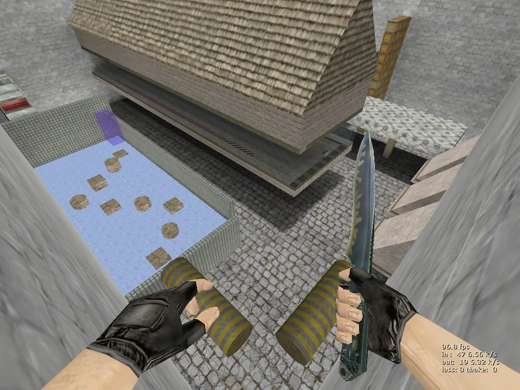 Скачать deathrun_dsah_fixed2 — карта Deathrun для CS 1.6: точки, ловушки, .nav, баланс сторон - Скриншот