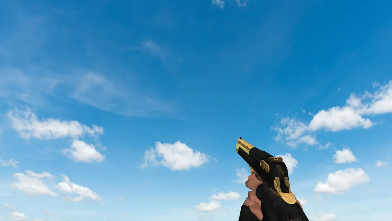 Скачать Пак моделей оружия Golden Weapon Pack для CS 1.6: v_, p_, w_ модели, звуки, анимация осмотра и настройки качества текстур - Скриншот