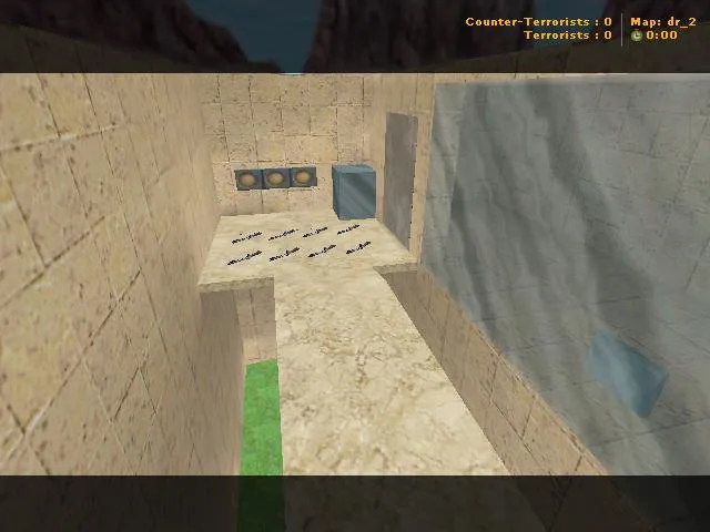 Скачать deathrun_croll для CS 1.6: схема раундов, точки под контроль, .nav для ботов и оптимизация карт - Скриншот