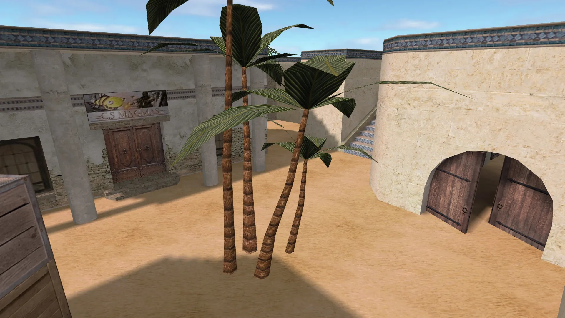 Скачать Карта de_dust2_suncsm для CS 1.6: баланс сторон, точки, .nav для ботов и оптимизация - Скриншот