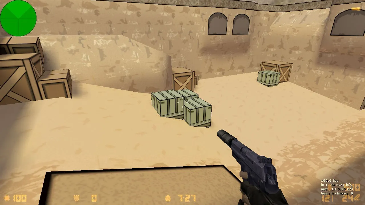 de_dust2_toon для CS 1.6: карта, тактики за Т и за КТ, оптимизация, .nav и баланс — скриншот 7