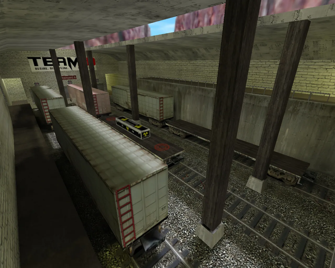 Скачать Карта 3d_aim_train для CS 1.6: тренировка прицела, точки спавна, навигация для ботов и оптимизация - Скриншот
