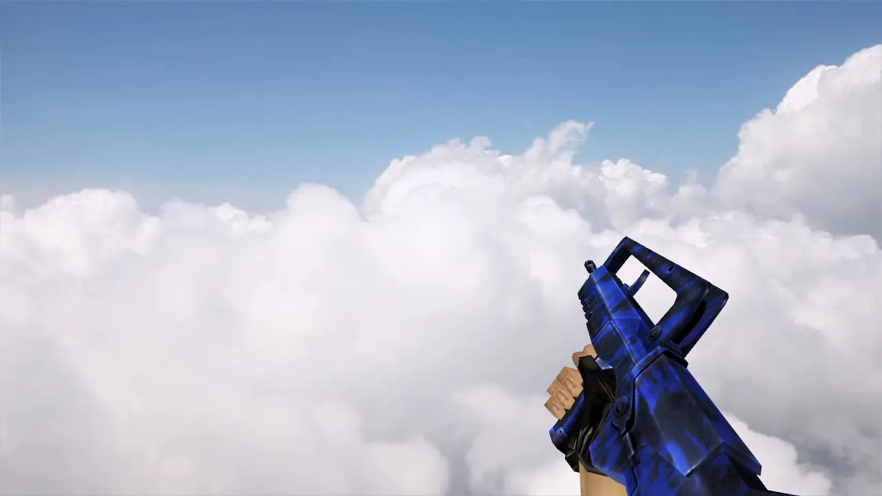 Скачать Модель Default Famas Blue Tiger для CS 1.6: Загрузка и установка - Скриншот