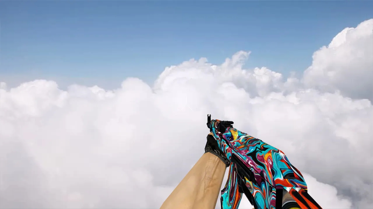 Скачать Модель «AK-47 Colorful Apocalypse» для CS 1.6 – уникальность и стиль - Скриншот