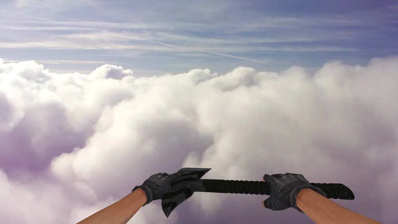 Модель ножа «Commando Hatchet» v_ для CS 1.6: звуки, анимация осмотра, качество текстур — скриншот 3