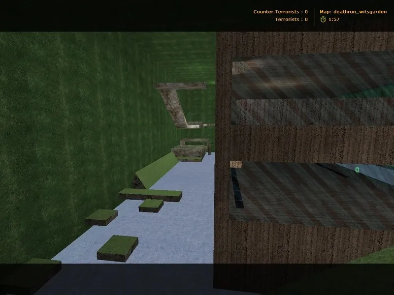 Скачать deathrun_witsgarden для CS 1.6: тактика, точки, навигация ботов и оптимизация карты - Скриншот