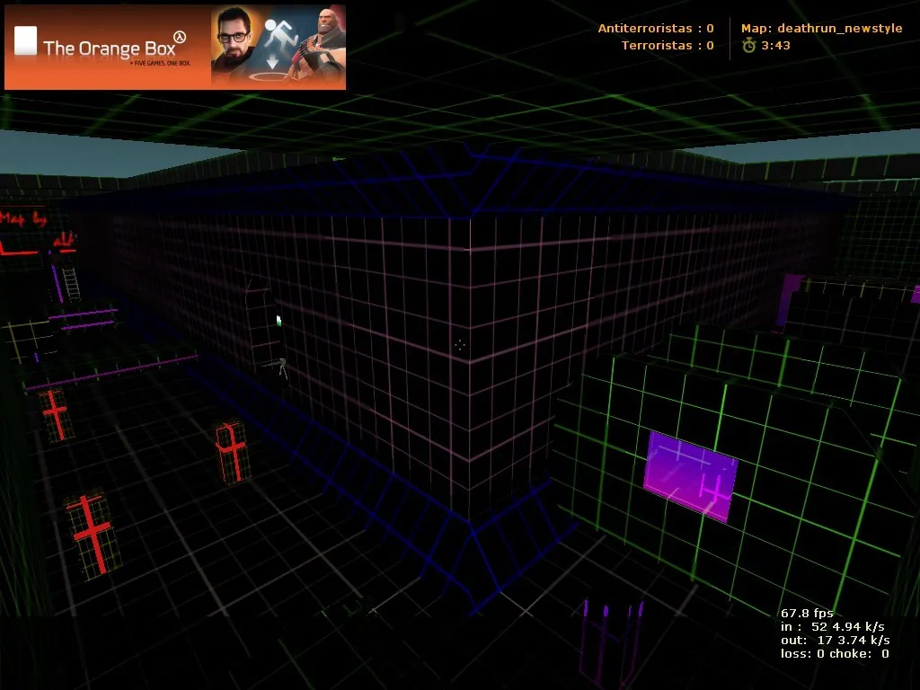 Скачать deathrun_newstyle для CS 1.6: карты deathrun, точки, навигация для ботов, оптимизация wpoly/epoly - Скриншот