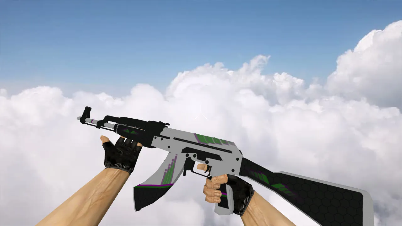 Скачать v_ak47 Sport и p_ak47 Sport: модель «AK-47 Sport» для CS 1.6 с звуками, осмотром и качественными текстурами - Скриншот