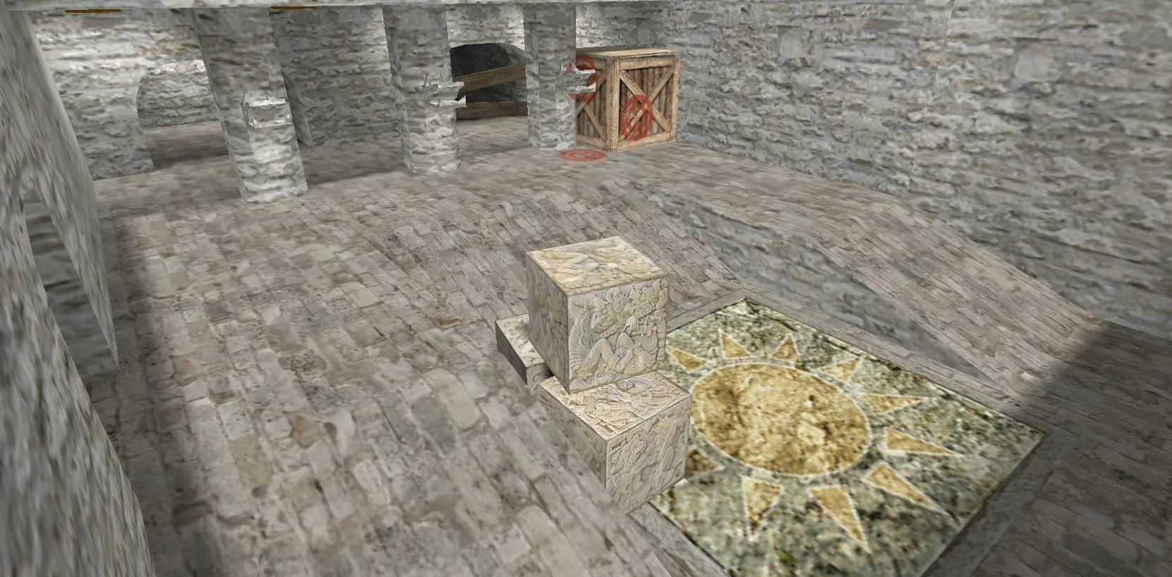 de_aztec5 карта для CS 1.6: тактика за Т и КТ, точки, .nav, оптимизация, wpoly/epoly — скриншот 3