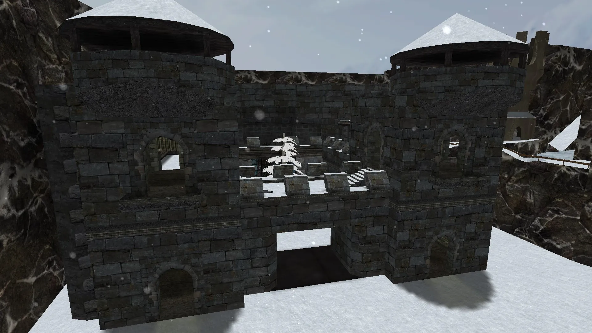 Скачать Карта de_skaarj_ash для Counter-Strike 1.6: Тактический анализ и особенности - Скриншот