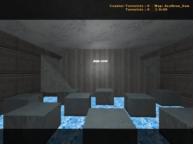 deathrun_bom для CS 1.6: карта deathrun, баланс CT/T, точки и маршруты для раунда — скриншот 3